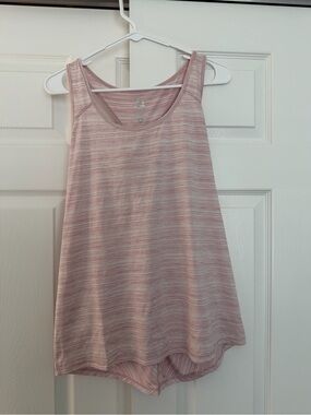 RBX Pink Heathered Racerback Tank Top